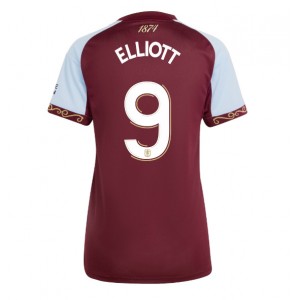 Fotbalové Dres Aston Villa Harvey Elliott #9 Dámské Domácí Oblečení 2025-26 Krátký Rukáv